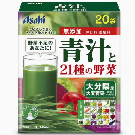 日本ASAHI21种野菜青汁怎么样